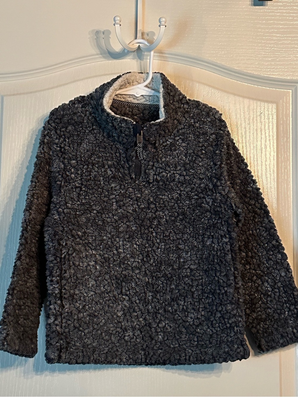 Class Club Charcoal Sherpa Pullover Jacket for Kids